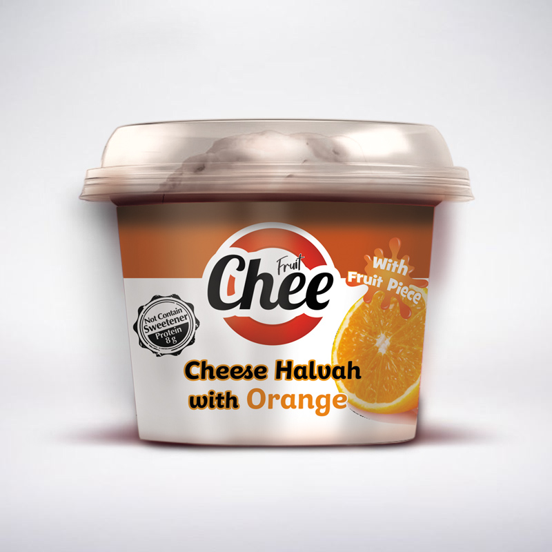 Cheese Halvah with Orange